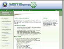 Tablet Screenshot of ched-zrc.dlsu.edu.ph