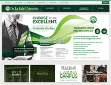 Tablet Screenshot of dlsu.edu.ph